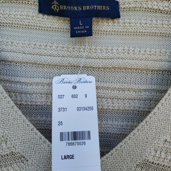 Brooks Brothers women's Knit see Through blouse L - Picture 11 of 12